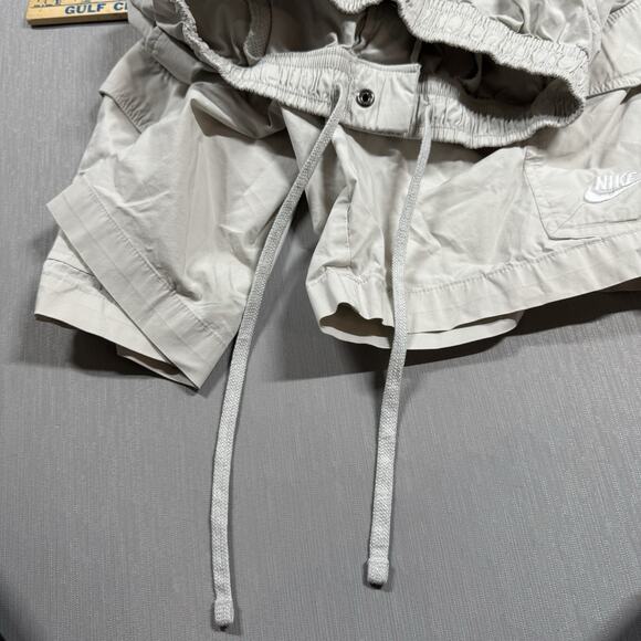 Nike Sport Essentials Mens Small Woven Utility Shorts Beige Khaki Cargo 8 in - Picture 9 of 9